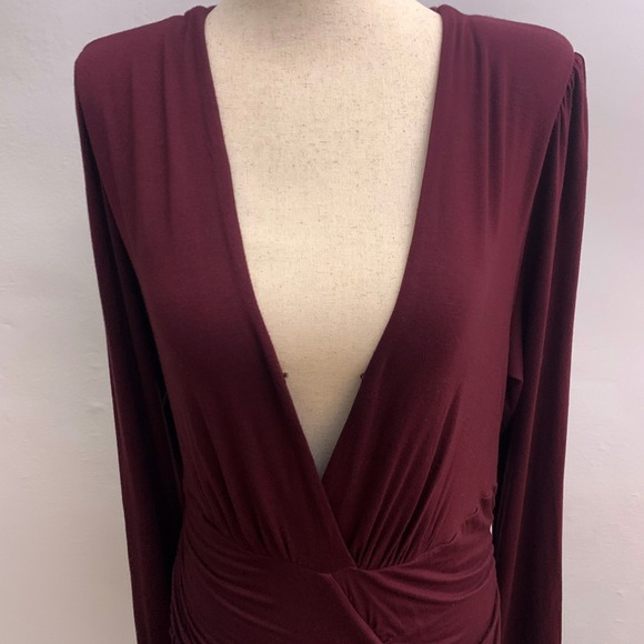 Young Fabulous and Broke Genesis Maroon Dress Size M - Picture 10 of 15